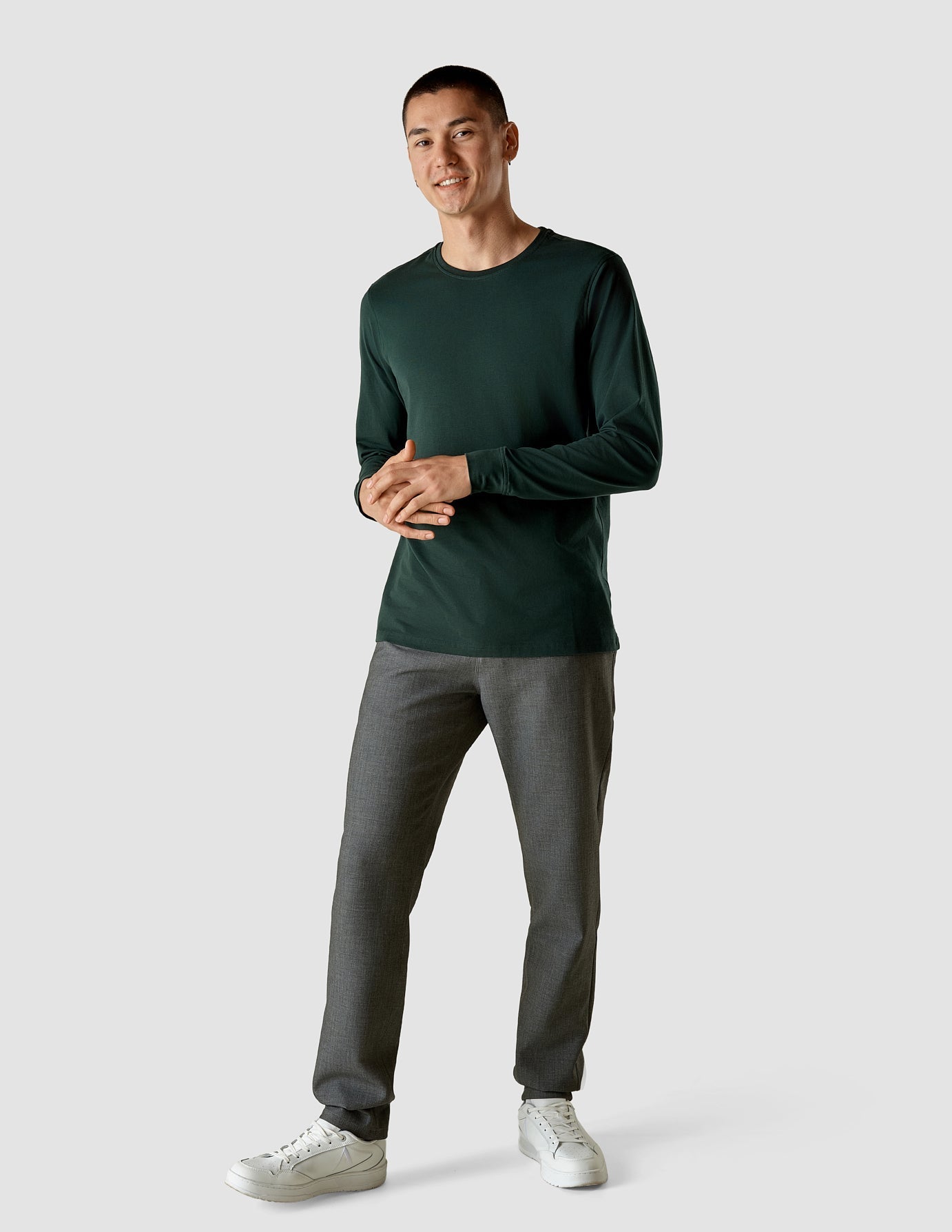 Supima Long Sleeve T-shirt Forest Green